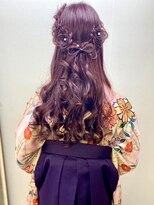 ヘアセットアップス(UP's) 卒業式☆『袴着付け＋ヘアセット』(*´▽｀*)フルールヘア♪