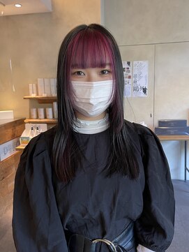 デコ(DECO) 《RYUSEI》ピンクデザインカラーインナーカラーハイトーン渋谷