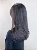 ラベンダーグレージュ_グレージュカラーボブウルフ_ba400851