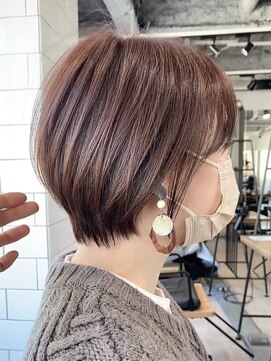 ミモザ(Mimosa) 《Mimosa》 丸みショートヘア×ラベンダーピンク