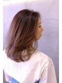 【札幌/impression佐藤】透明感ハイライトカラー/くびれレイヤー