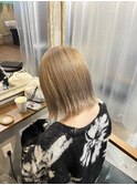 ホワイトベージュ/ケアブリーチ/髪質改善トリートメント