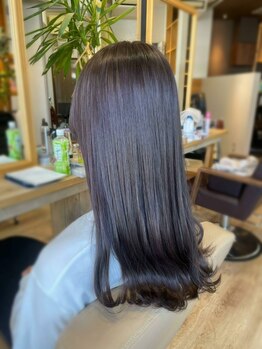 ハレルヘアー(HAREL hair)の写真/人気のミルボン取り扱い◎4ステップの徹底したケアで、髪のダメージをしっかり補修し、毛先まで潤う髪に♪