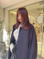 マイル 渋谷(mile)&nbsp;ブリーチなしレッドカラー×レイヤー