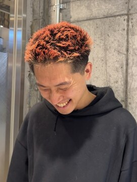 アース 高円寺店(HAIR & MAKE EARTH) 短髪オレンジ！{@02st96}