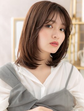カバーヘア ブリス 戸田公園西口店(COVER HAIR bliss) 艶感透けバング内巻きワンカールボブディa戸田公園20代30代40代