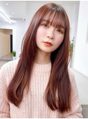 大人可愛い透明感うる艶レイヤーカットくびれロングレイヤー