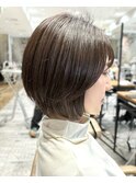 〈岩田莉奈〉地毛風縮毛矯正美髪髪質改善ショートボブ　新宿