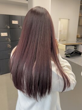 ヘアー アイス 御器所本店(HAIR ICI) ブリーチなしチェリーレッド冬カラー春カラー暖色カラー
