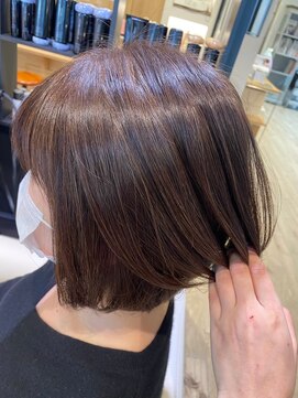 ジュイール(jouir) 三鷹白髪ぼかしハイライトショートボブウルフショートカット韓国