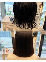 パーマ落としラボ アピッシュ 銀座(apish)&nbsp;浅子小百合パーマ落とし12000円コース＋カラー