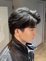 ブルニール 中崎町(BLEUNIR) フェザーパーマ フェザーショート 韓国ヘア ビジネスヘア