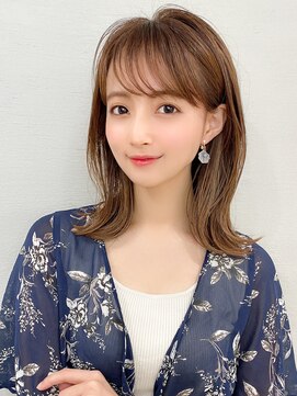 エイミーバイアフロートザガーデン 浦和店(amie by afloat the garden) 大人かわいいミディアムレイヤー/ハッシュカット【浦和】