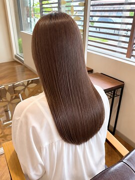 オーバルヘアー ルポ(OVAL hair repos) 髪質改善トリートメント/ロング/透明感ブラウン