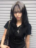オルン(ORGN.) 落とせる黒 ハッシュカット デザインカラー ホワイトシルバー