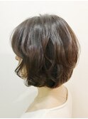 デジタルパーマでやわらかナチュラルレトロボブ【表参道 青山】