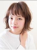 くしゅっとした繊細ウェーブでおしゃれガール/ボブパーマ