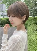 アッシュベージュ☆横顔美人ショート