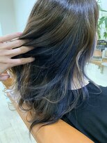 ヘアーデザインアンジー(Hair design Angie) 【鮮やかネイビー×ベージュ】