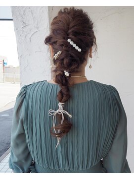 スーリール 箱崎店(Sourire) 編み下ろしアレンジスタイル