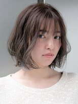アースエレガンス 田町店(EARTH Elegance)&nbsp;ブリーチなし透明感カラー【スレートブルー】