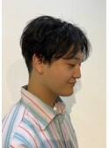 爽やかな刈り上げセンターパート