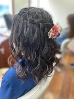 プチハーフアップ