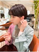 耳掛けマッシュショート