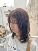 顔まわり軽レイヤー。 20代/30代/ベージュ/イルミナ