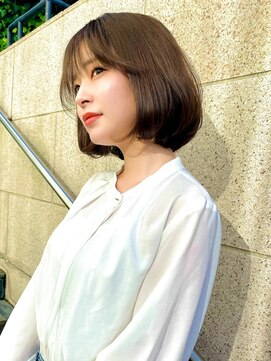 レーヴバイロンド 仙台(Reve by Lond) 韓国風レイヤーボブ内巻きハッシュカット イメチェン フルバング