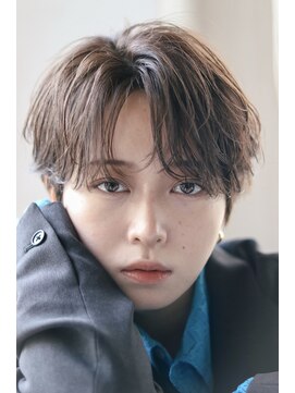 オーシャントーキョー サニー 原宿(OCEAN TOKYO Sunny) カルマパーマニュアンスパーマセンターパートコンマバング韓国