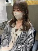 透明感髪質改善ベージュダブルカラーミルクティーグレージュ