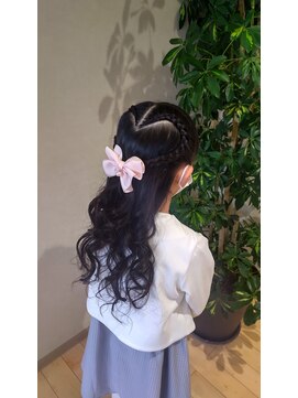 ヘアデザインフルーヴ(hair design fleuve) 入学式用ヘアセット