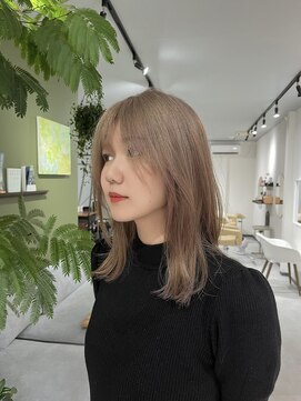 フロムドット(from.) ダブルカラー ミルクティーベージュ