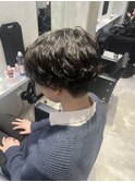 緩め波巻きパーマ