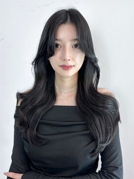 アルバム 新宿(ALBUM SHINJUKU) ロング顔周りレイヤー美髪韓国ヘア_ba514351