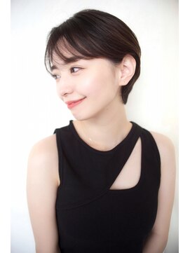 グランアージュ ネオ 船橋北口店(grandage neo) 30代40代50代/耳かけマッシュショート/シースルーバング/黒髪