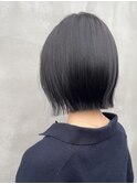 外はねボブ×ブルーブラック
