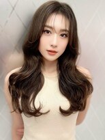 ロンド ロワール 門前仲町(Lond Loire)&nbsp;くびれヘアハイライトカラーアプリコットオレンジ門前仲町0724