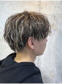 MEN’S/フェザーパーマ/サーフカール/刈り上げセンターパート