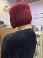 ラニヘアサロン(lani hair salon)&nbsp;ワインレッド/レッド/ミニボブ/ボブ