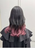 ピンクシルバーグラデーション