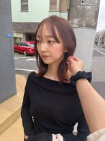 フィット ヒュー 千葉(fit hue)&nbsp;ダークパープル/ナチュラルショート/ミルクブラウン/夏/千葉駅