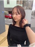 ダークパープル/ナチュラルショート/ミルクブラウン/夏/千葉駅