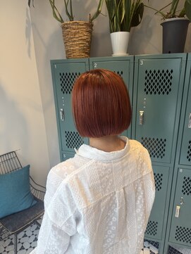 シアン 綱島店(CYAN) オレンジボブは無敵かもしれない!