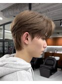 韓国風センターパートニュアンスパーマカルマパーマ襟足
