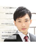 【ヨシザワ横浜】爽やかショート七三風ツーブロックビジカジ