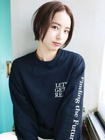 バース(BIRTH)&nbsp;天神【BIRTH】ナチュラルボブ×センターパート毛先パーマ2