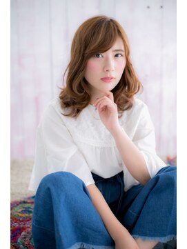 ミック ヘアアンドメイク アップ 駒込店(miq Hair&Make up) やわらかバウンド・レディ・ミディ