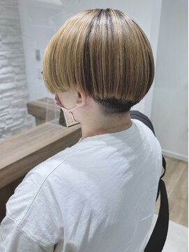 モリオフロムロンドン 松戸店(Morio from London) 【松戸 岩口】ベージュ系刈り上げハンサムショート